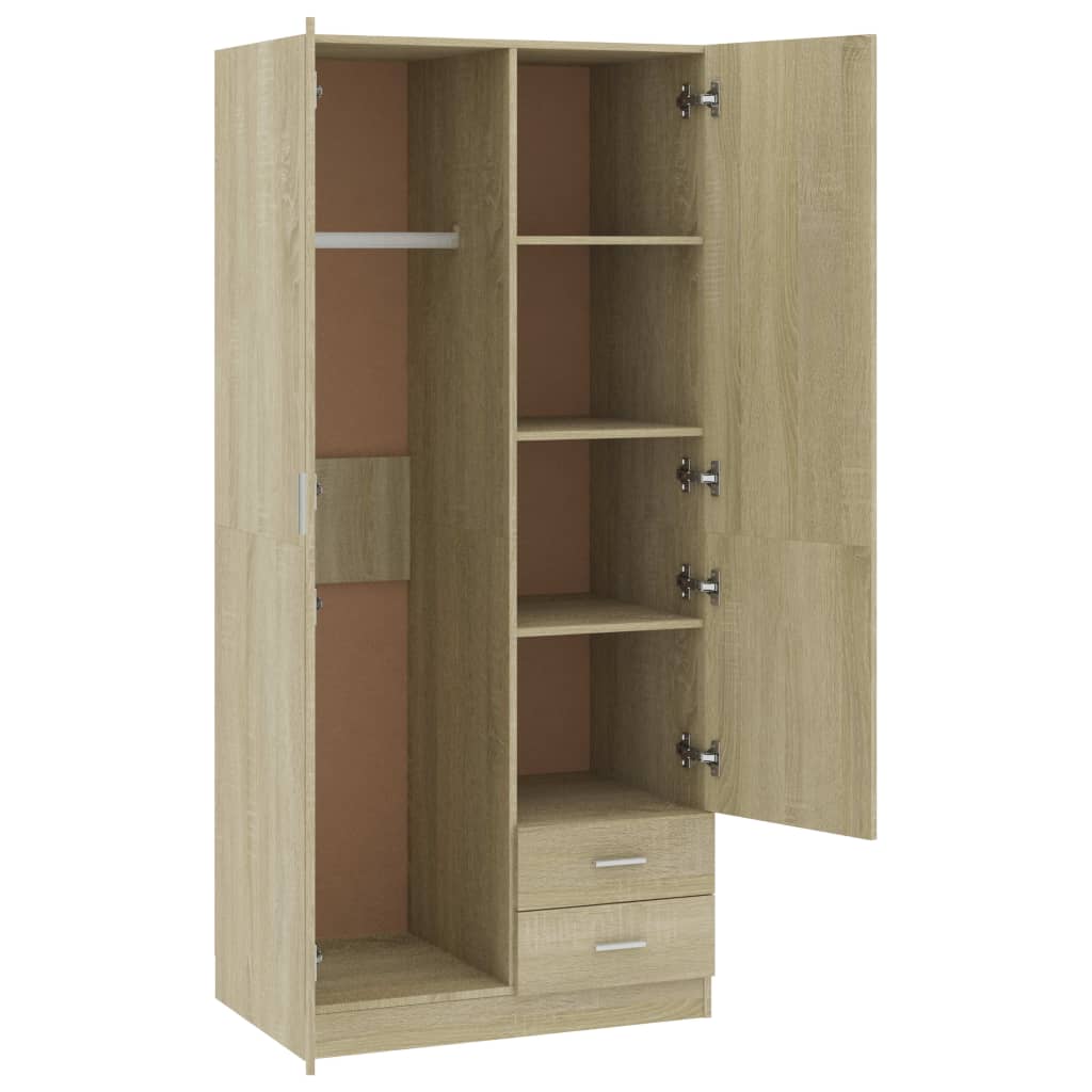 Garde-robe Chêne sonoma 80x52x180 cm Aggloméré - XIOS