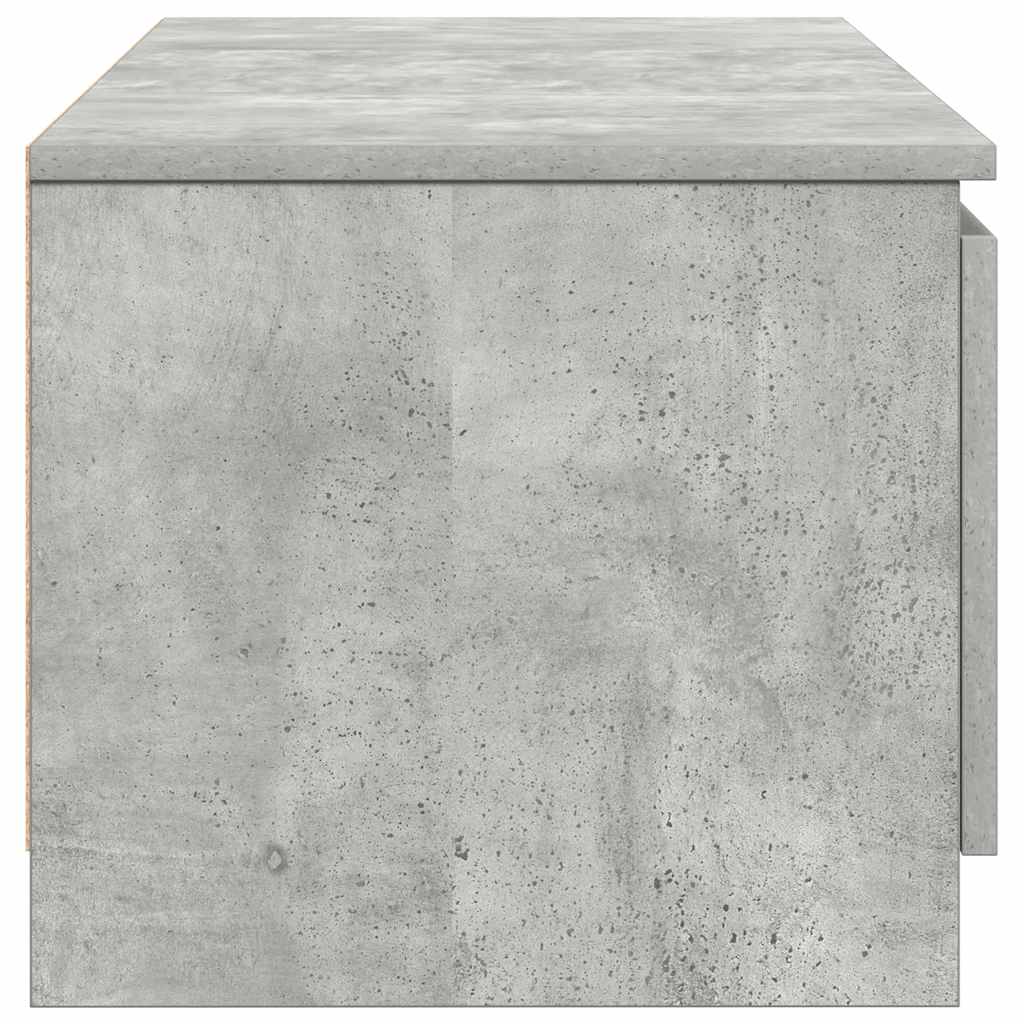 Meuble TV Gris béton 140x40x35,5 cm Bois d'ingénierie - XIOS