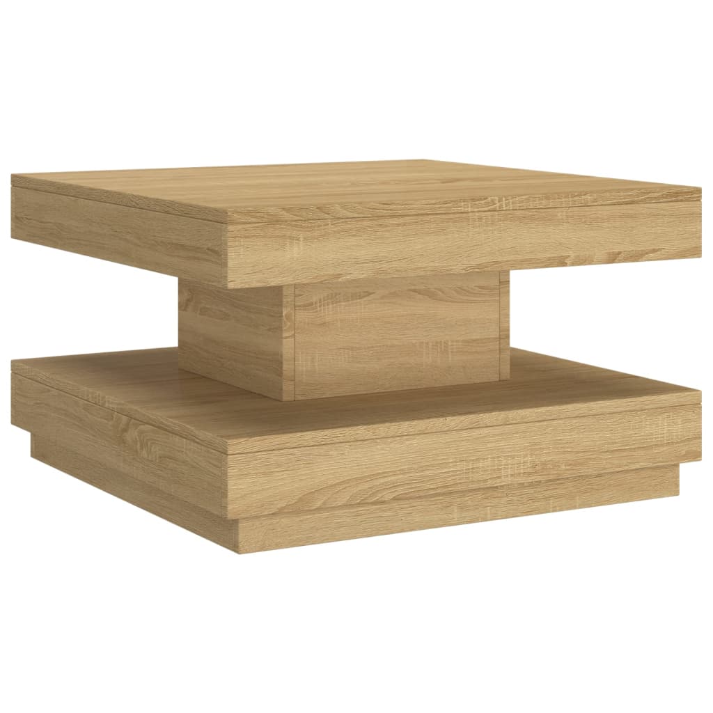 Table basse Marron clair 60x60x35 cm MDF - XIOS