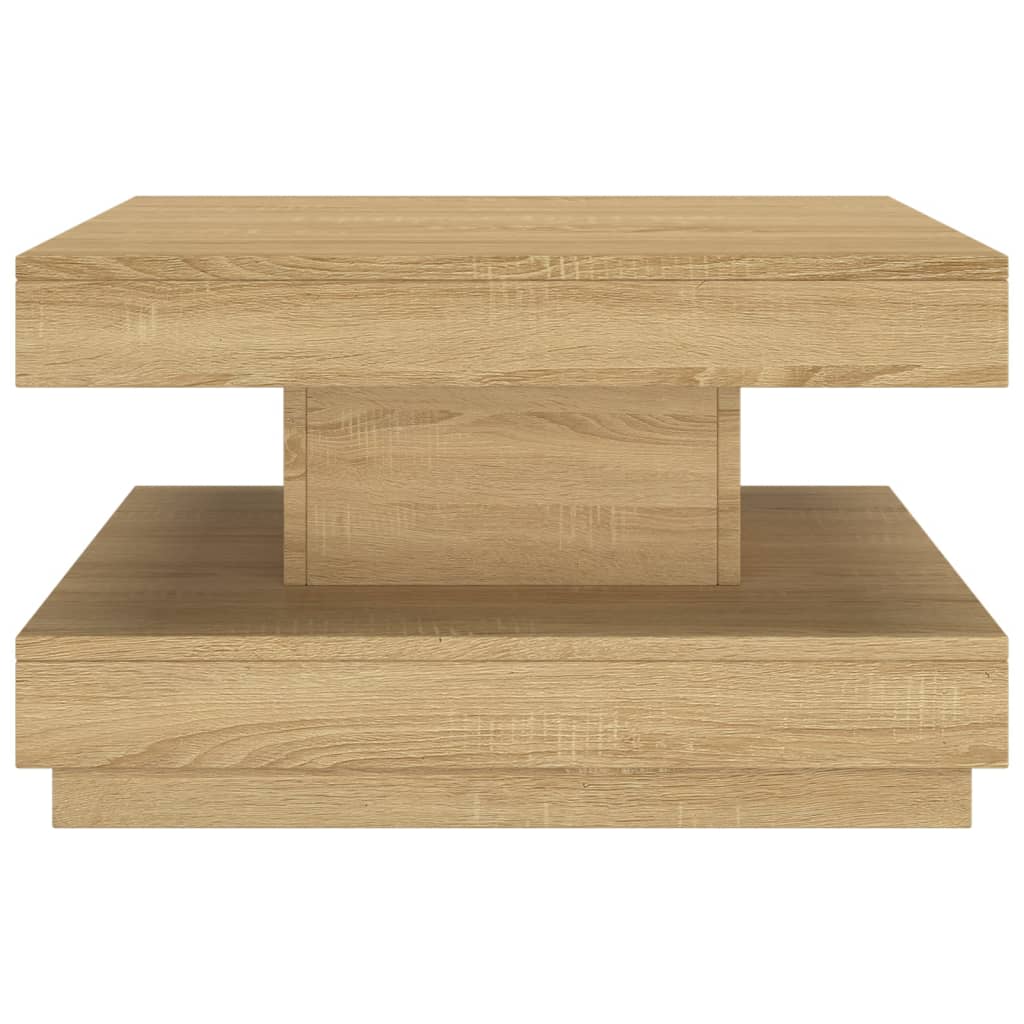 Table basse Marron clair 60x60x35 cm MDF - XIOS