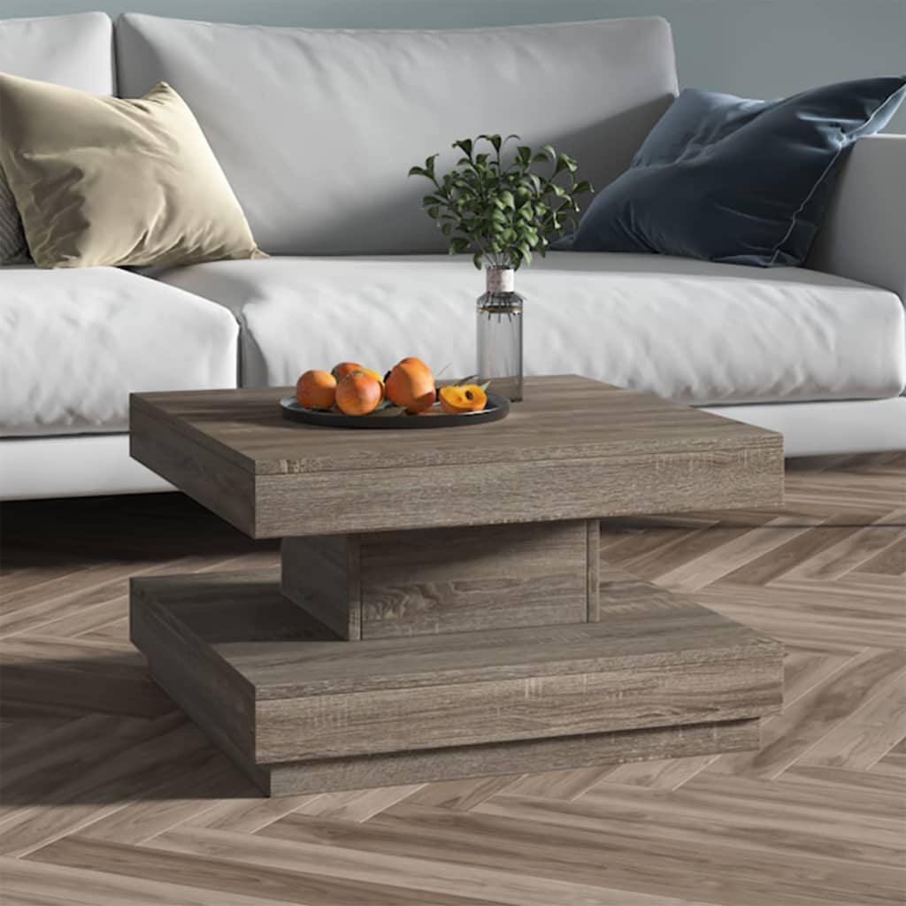 Table basse Gris 60x60x35 cm MDF - XIOS