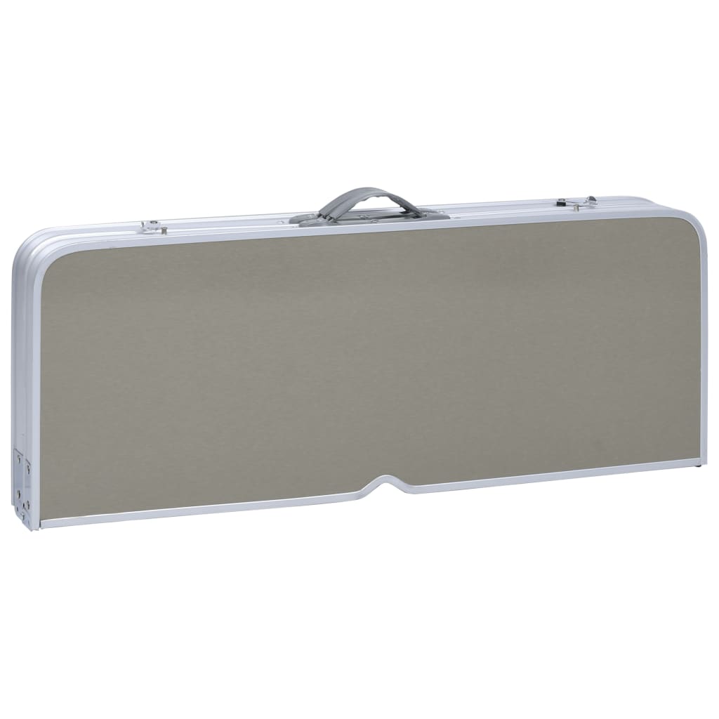 Table pliable de camping avec 4 sièges Acier Aluminium Meubles de camping vidaXL