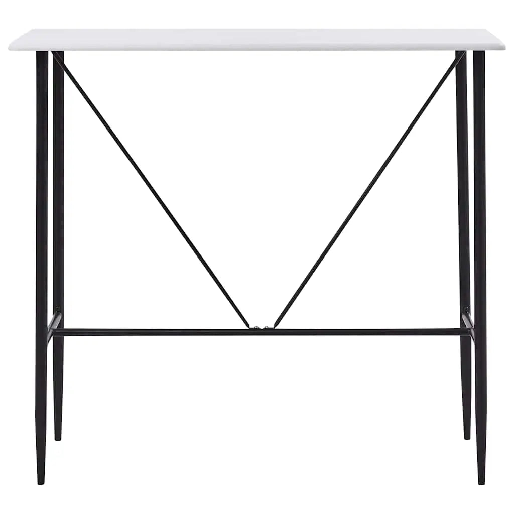 Table de bar Blanc 120x60x110 cm MDF - XIOS