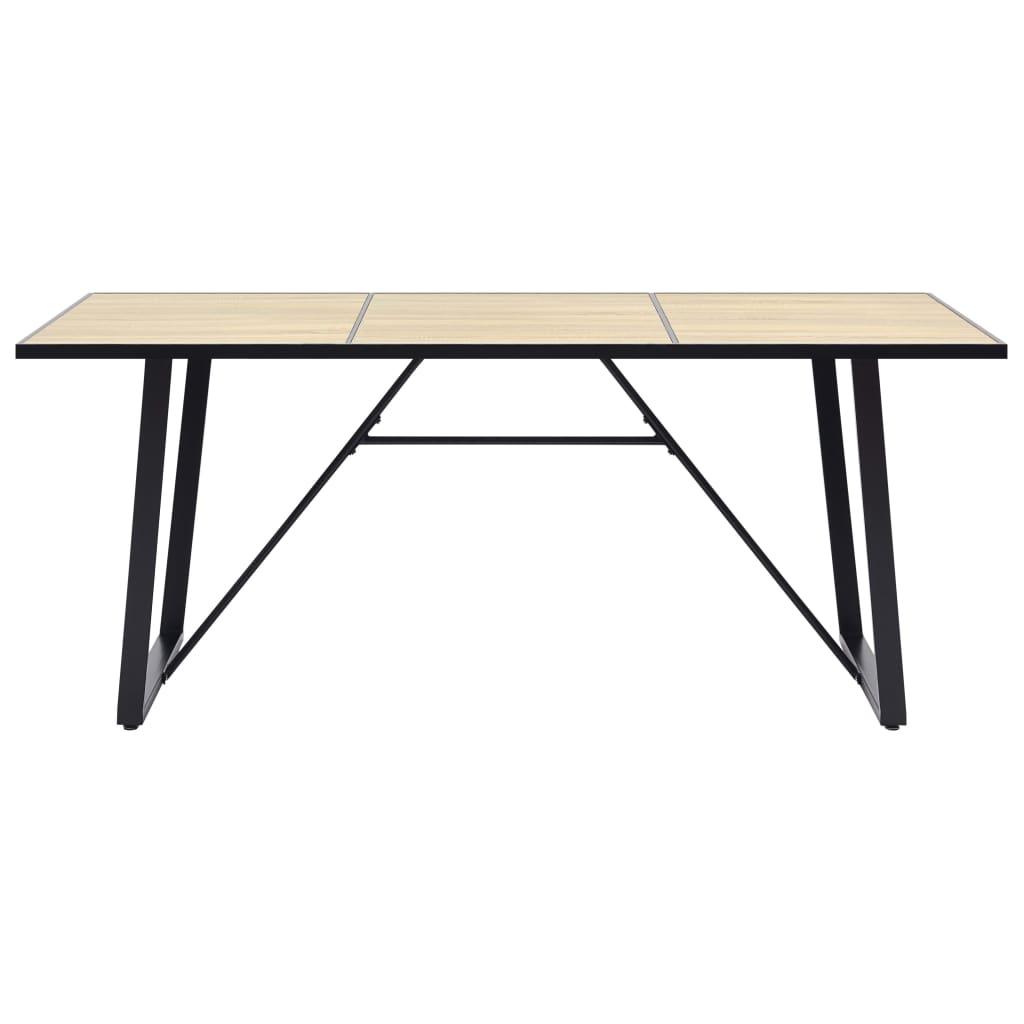 Table de salle à manger Chêne 200x100x75 cm MDF