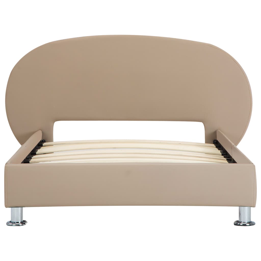 Cadre de lit sans matelas cappuccino similicuir 100x200 cm - XIOS
