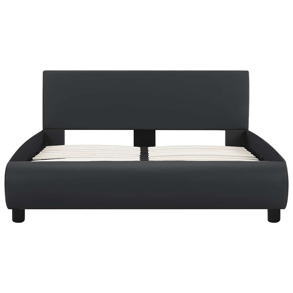 Cadre de lit avec LED sans matelas noir 120x200 cm - XIOS