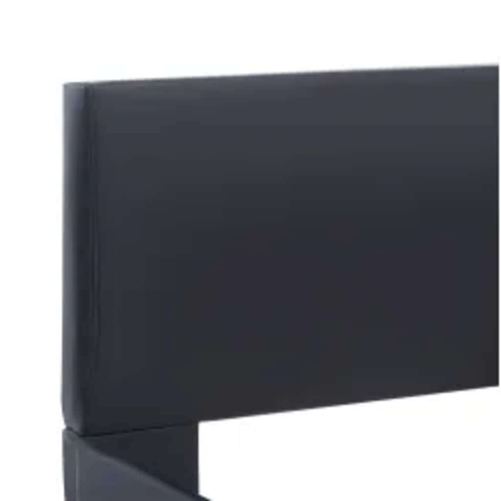 Cadre de lit avec LED sans matelas noir 140x200 cm - XIOS