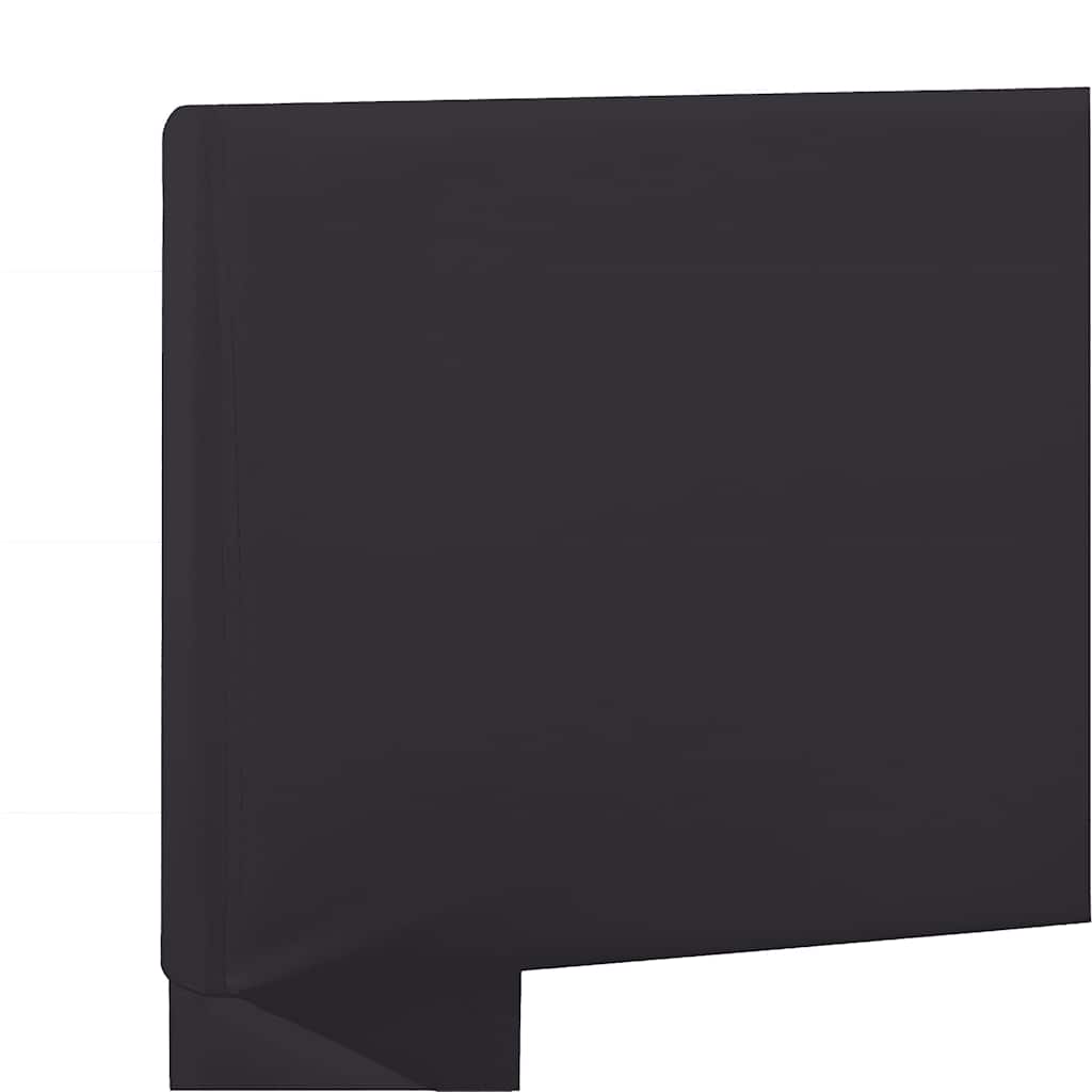 Cadre de lit avec LED sans matelas noir 160x200 cm - XIOS