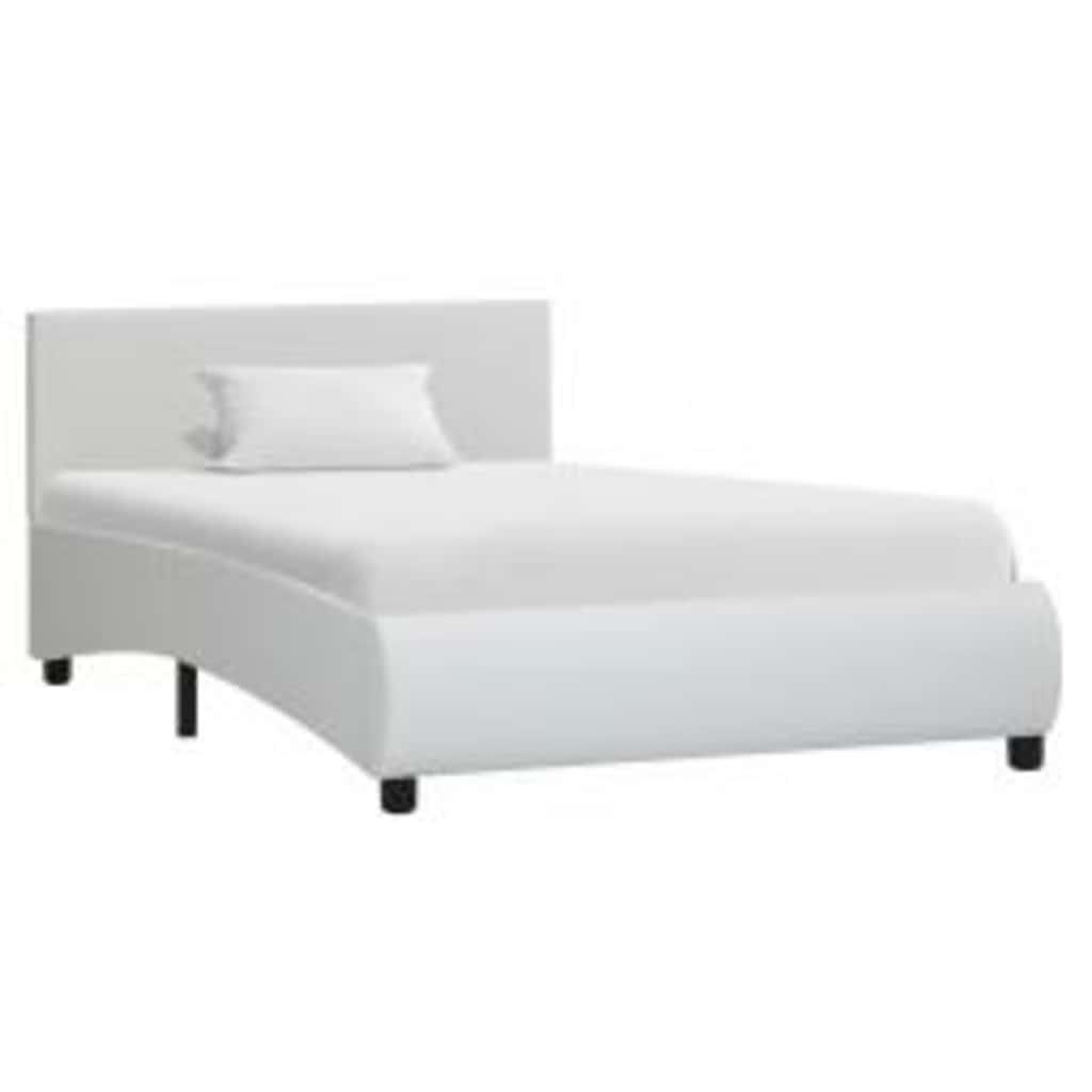 Cadre de lit avec LED sans matelas blanc 100x200 cm - XIOS