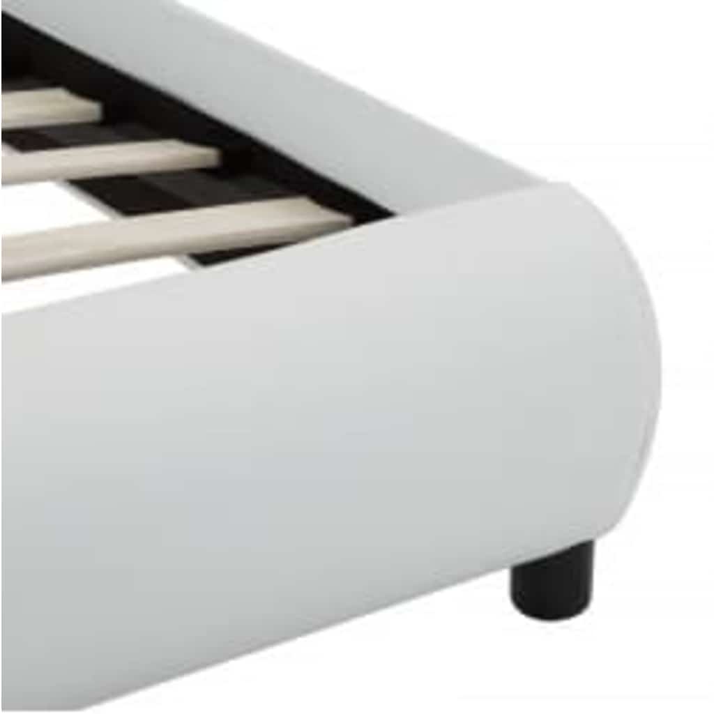 Cadre de lit avec LED sans matelas blanc 100x200 cm - XIOS