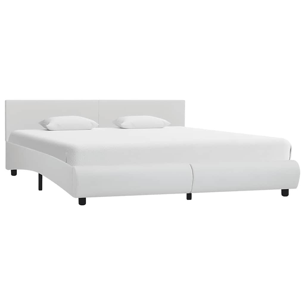 Cadre de lit avec LED sans matelas blanc 180x200 cm - XIOS