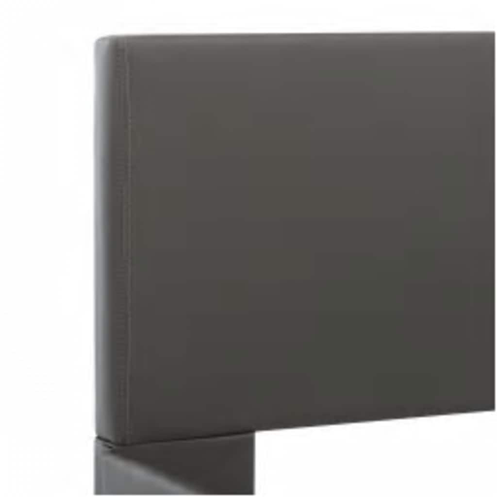 Cadre de lit avec LED sans matelas gris similicuir 140x200 cm - XIOS