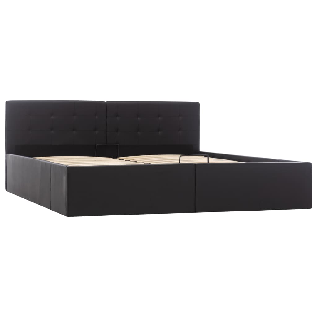 Cadre de lit avec rangement hydraulique Similicuir 160x200 cm - XIOS