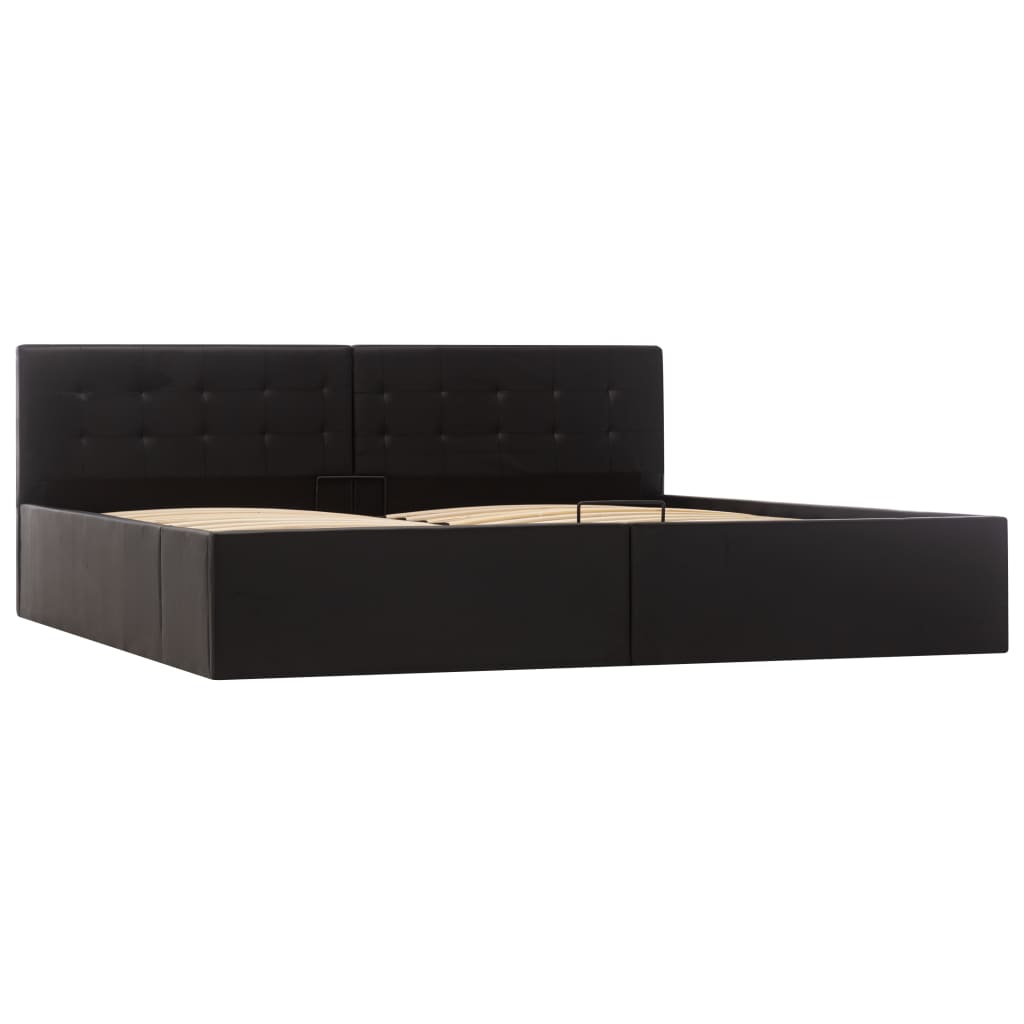 Cadre de lit avec rangement hydraulique Similicuir 180x200 cm - XIOS