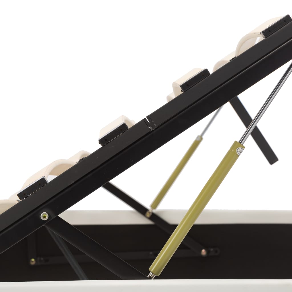 Cadre de lit avec rangement hydraulique 140x200 cm similicuir - XIOS