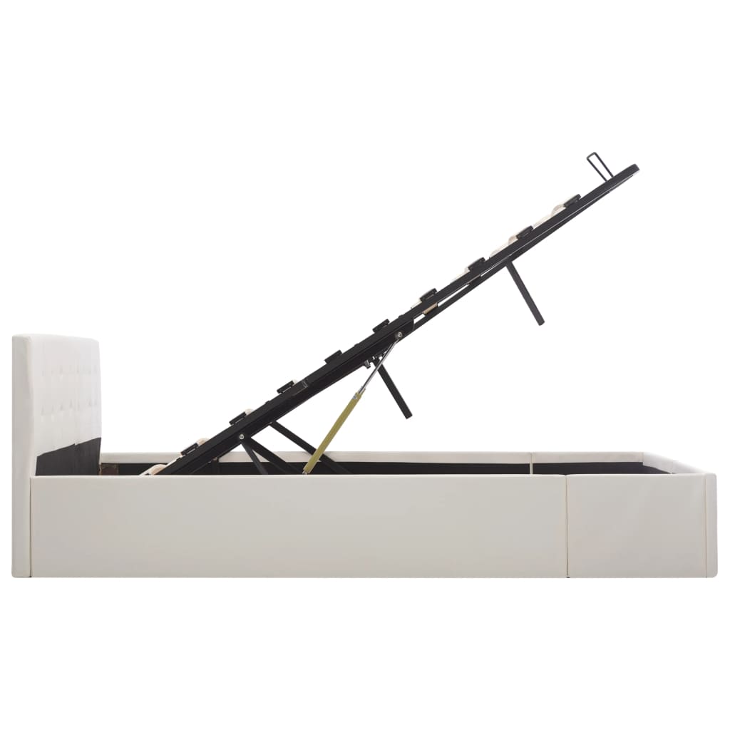 Cadre de lit avec rangement hydraulique Similicuir 160x200 cm - XIOS