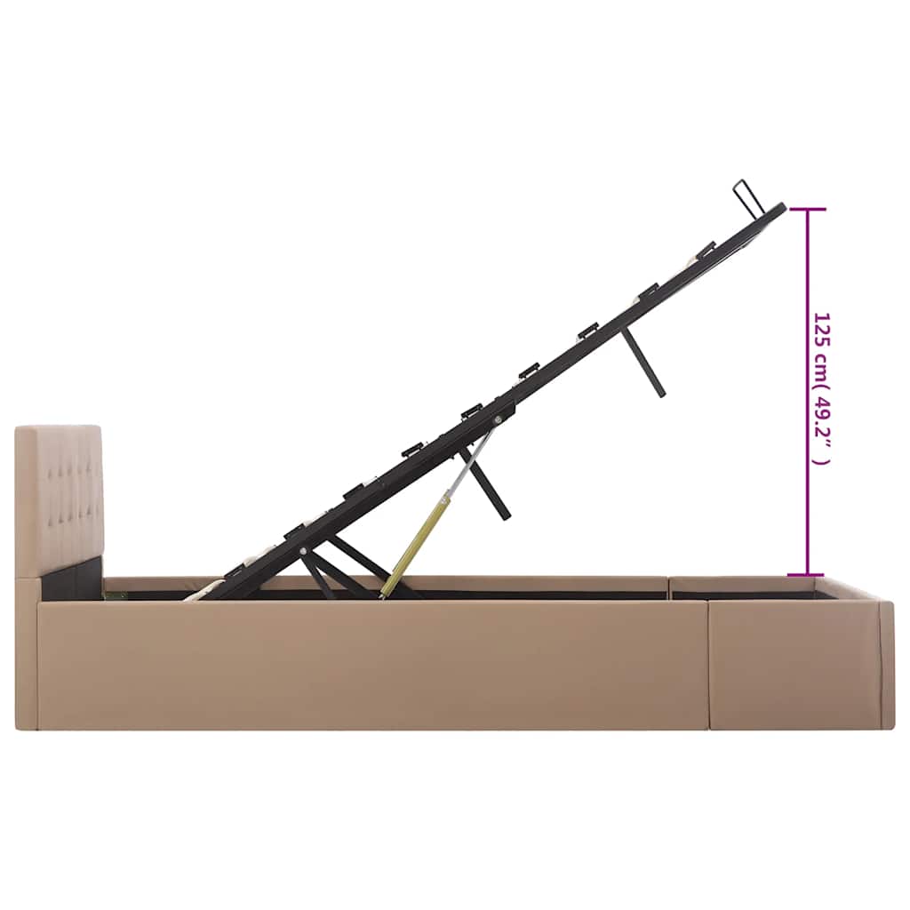 Cadre de lit à rangement hydraulique sans matelas 120x200 cm - XIOS