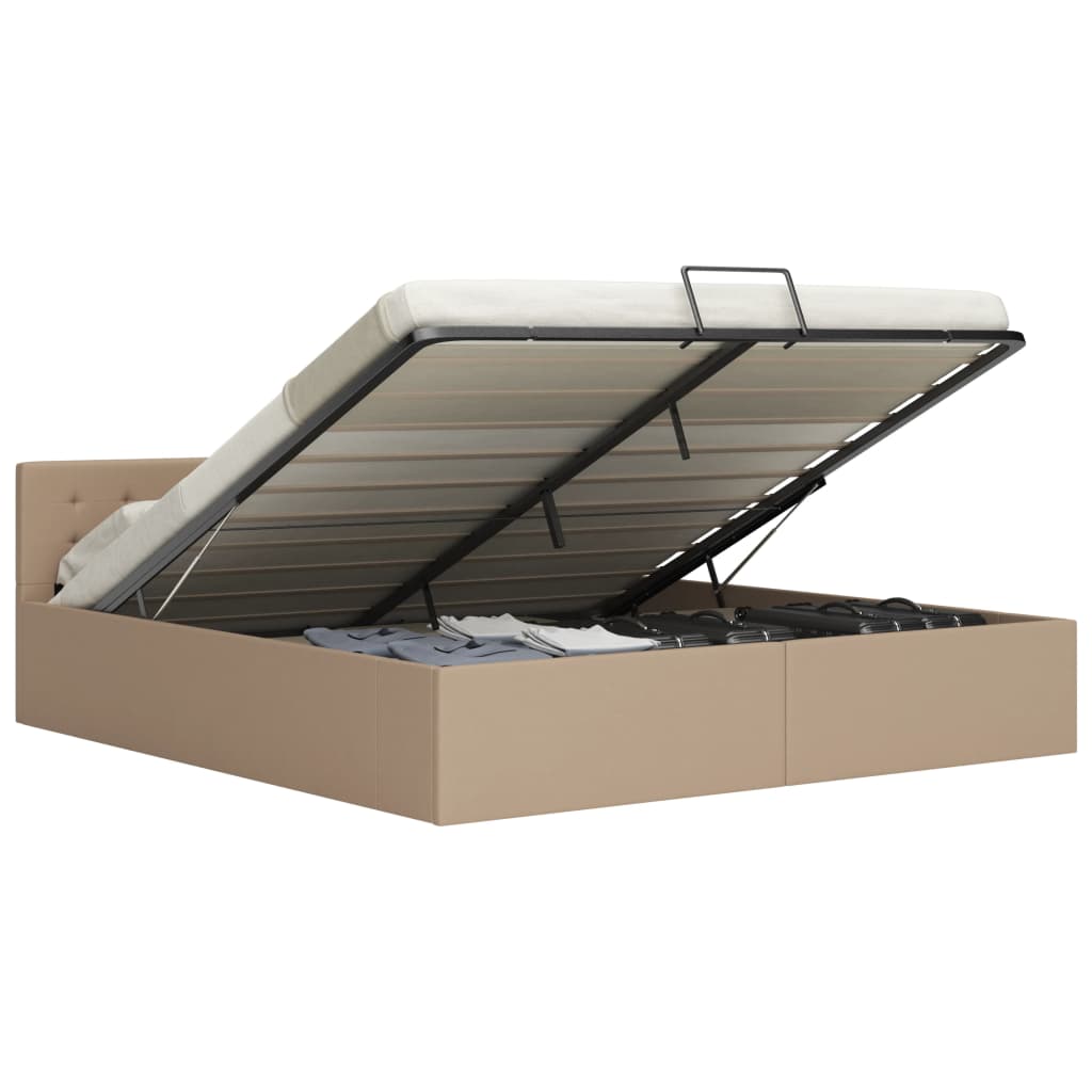 Cadre de lit avec rangement hydraulique Similicuir 180x200 cm - XIOS