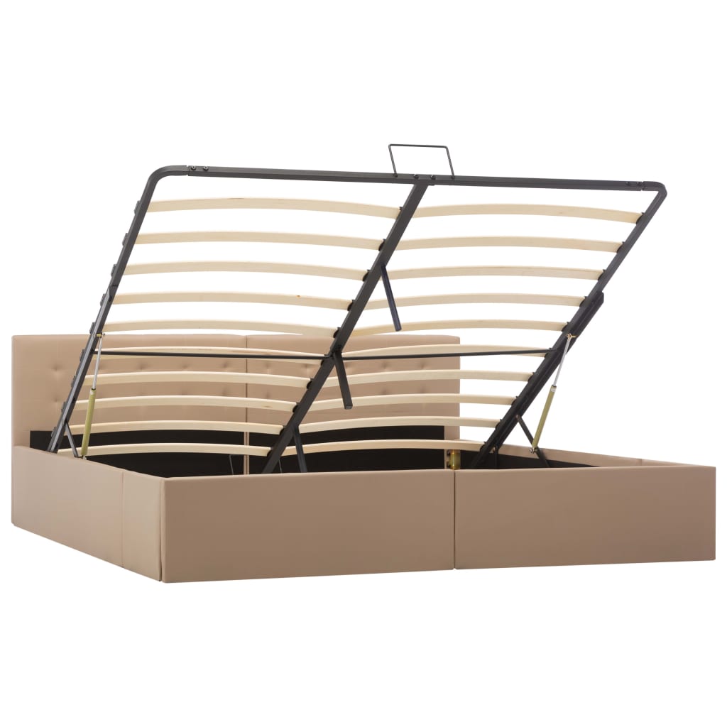 Cadre de lit avec rangement hydraulique Similicuir 180x200 cm - XIOS