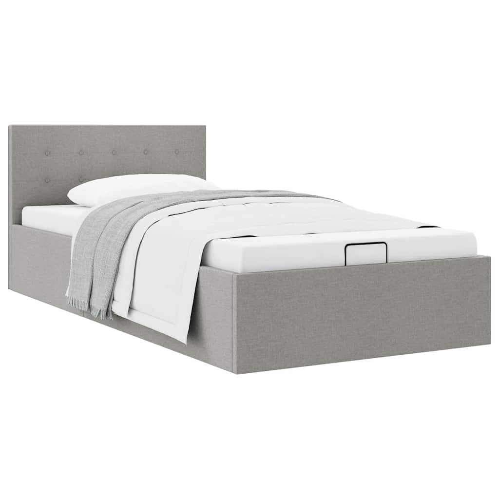 Cadre de lit à rangement hydraulique sans matelas 90x200 cm - XIOS