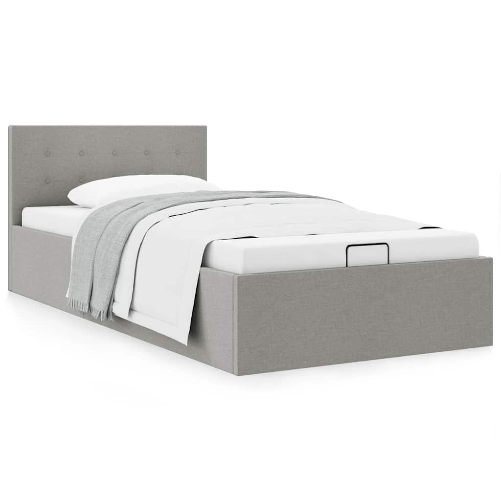 Cadre de lit à rangement hydraulique sans matelas 90x200 cm - XIOS