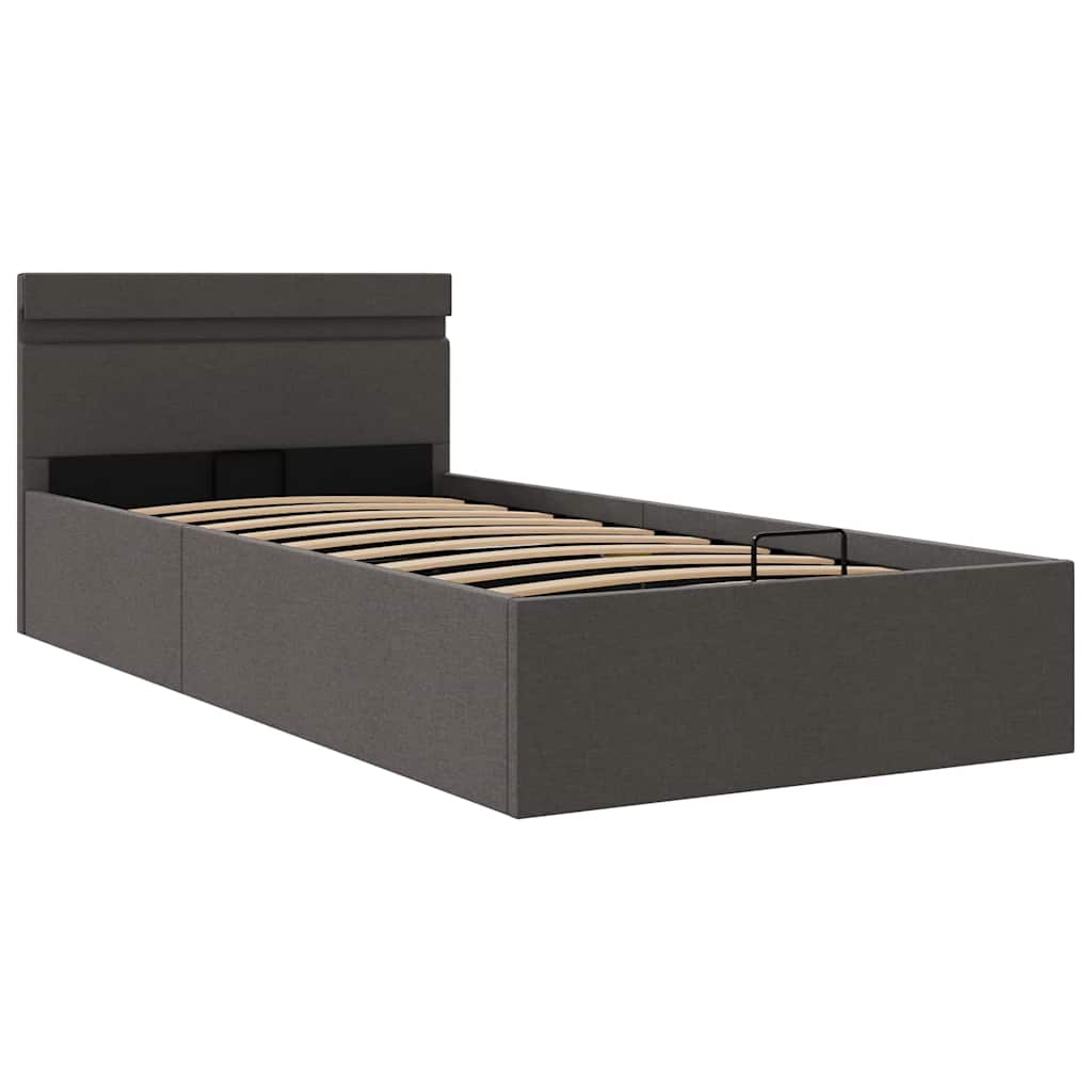 Cadre de lit à rangement hydraulique sans matelas 90x200 cm - XIOS