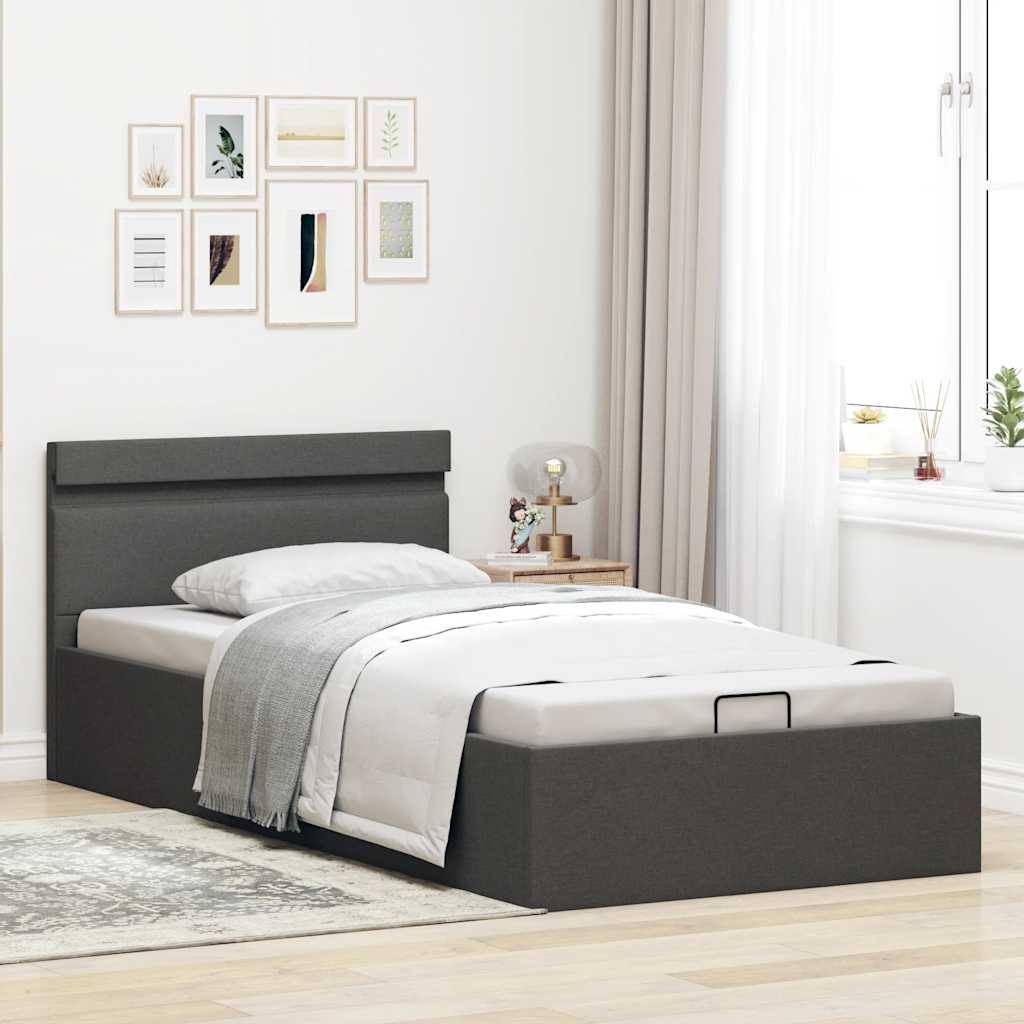 Cadre de lit à rangement hydraulique sans matelas 90x200 cm - XIOS