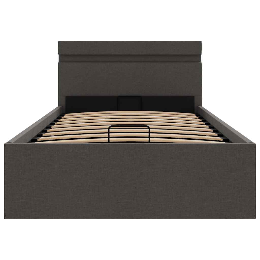 Cadre de lit à rangement hydraulique sans matelas 90x200 cm - XIOS