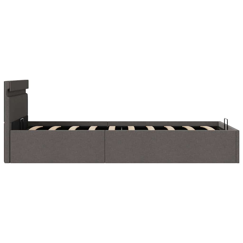 Cadre de lit à rangement hydraulique sans matelas 90x200 cm - XIOS