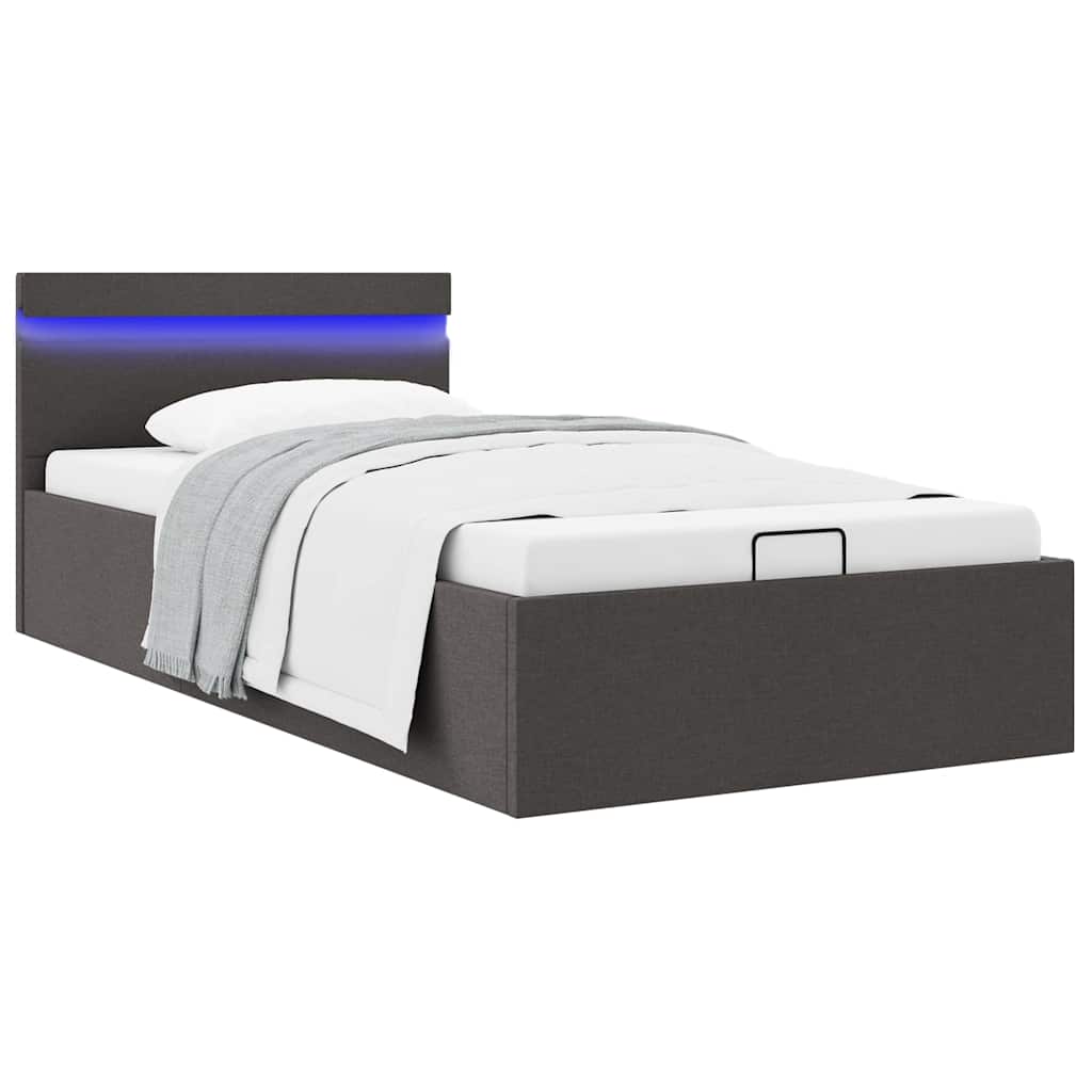 Cadre de lit à rangement hydraulique sans matelas 90x200 cm - XIOS