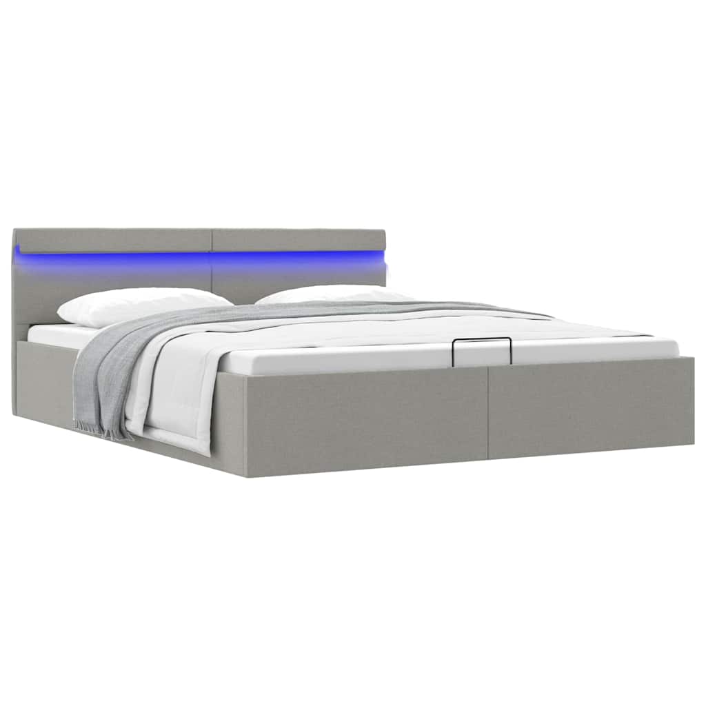 Cadre de lit à rangement hydraulique sans matelas 160x200 cm - XIOS