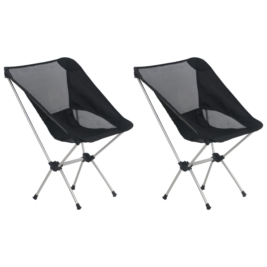 Chaises de camping pliables et sac lot de 2 Aluminium Meubles de camping vidaXL