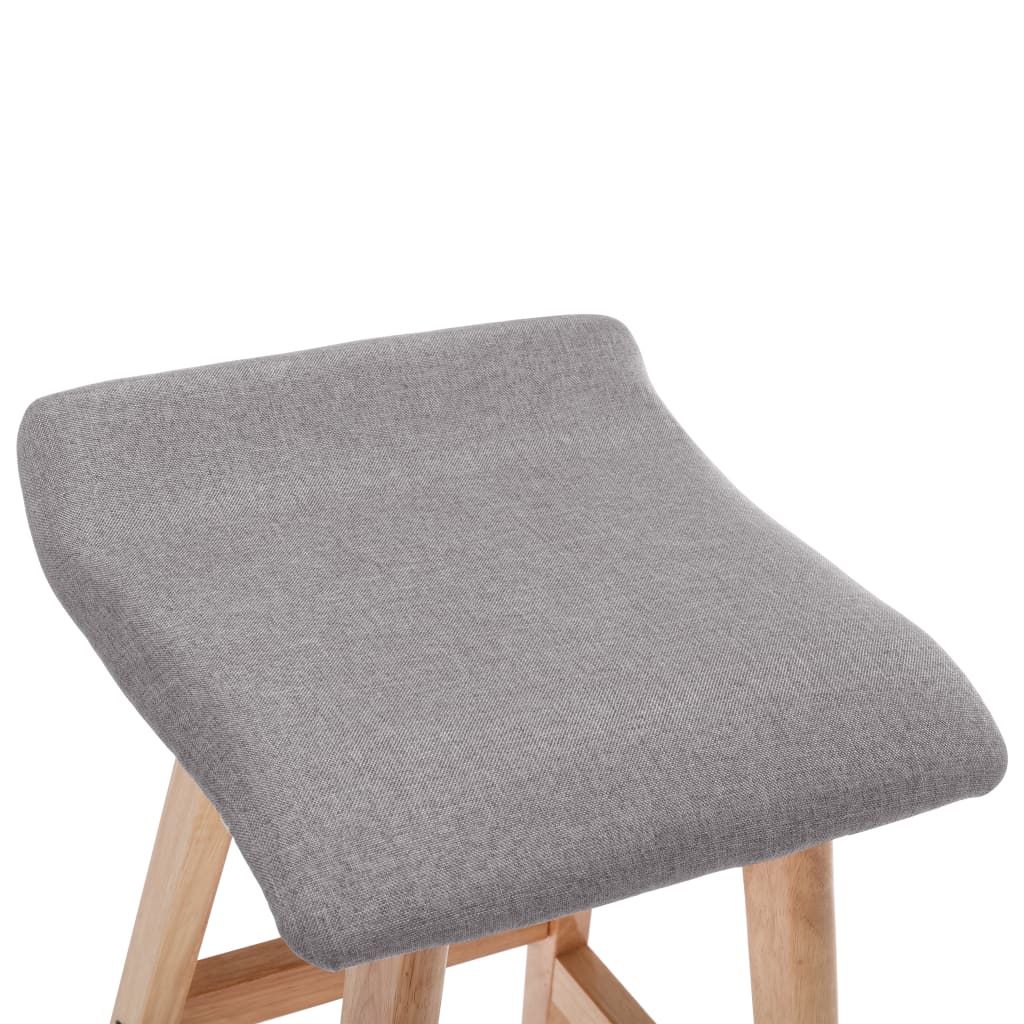 Chaise de bar Gris clair Tissu - XIOS