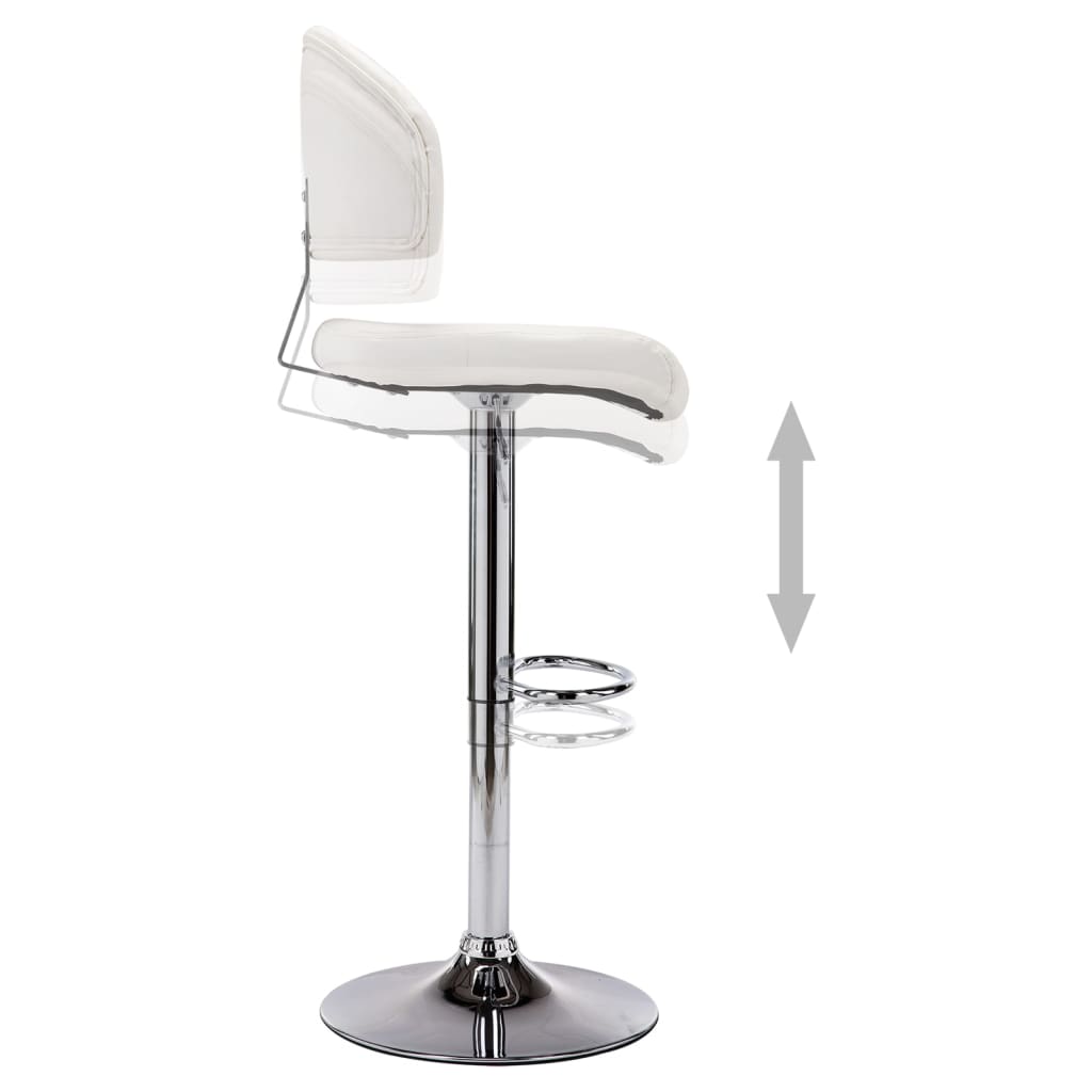 Tabouret de bar Blanc Similicuir - XIOS