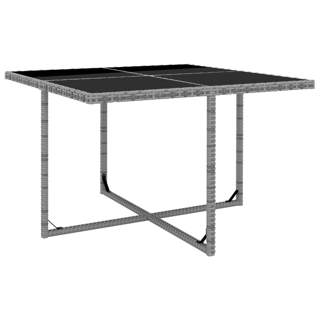 Ensemble à manger d'extérieur avec coussins 9pcs résine tressée - XIOS