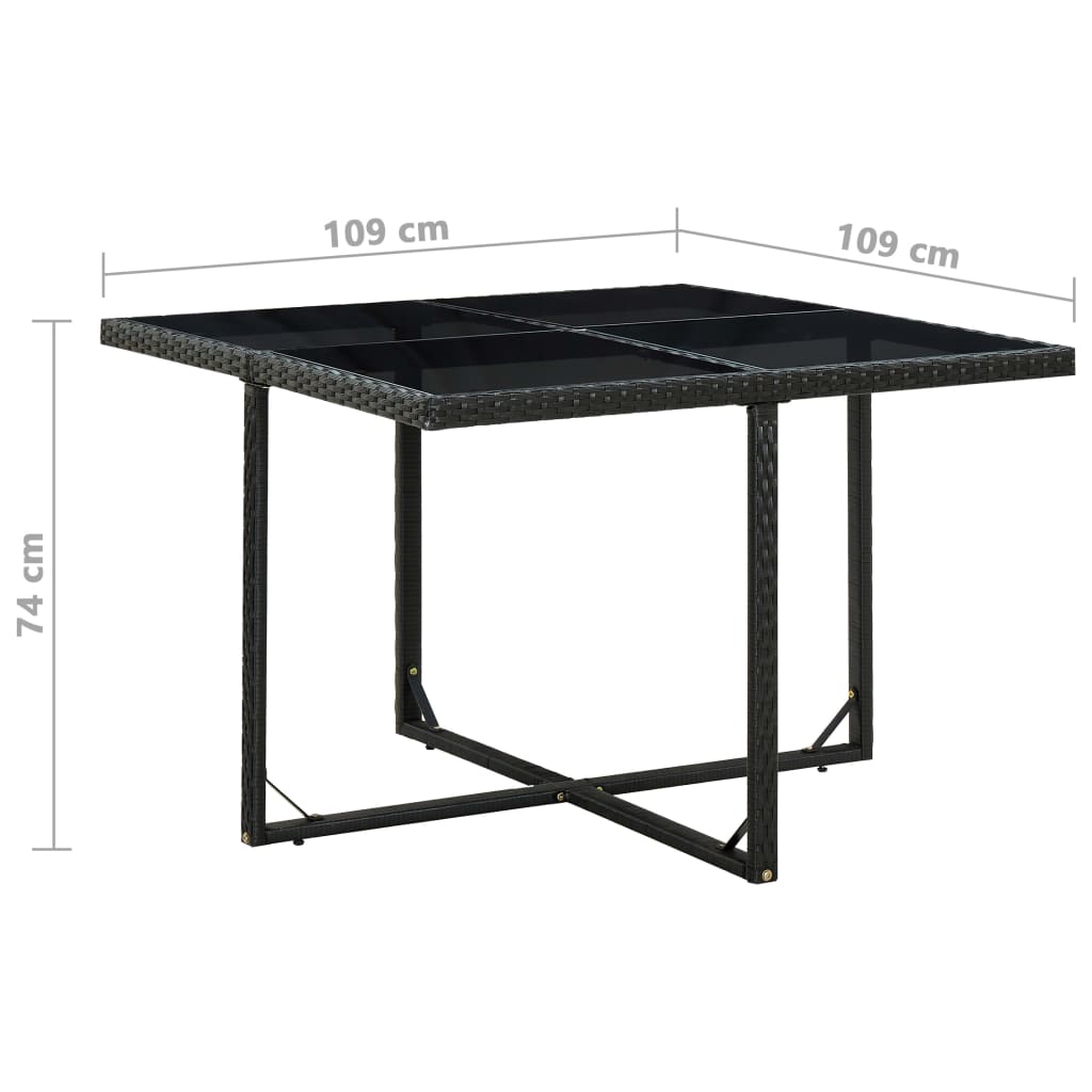 Ensemble à manger d'extérieur 5pcs avec coussins Résine tressée - XIOS