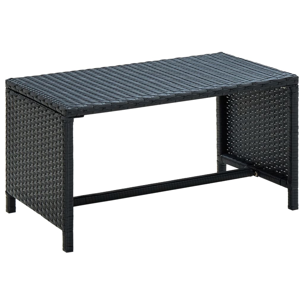 Salon de jardin 4 pcs avec coussins Résine tressée Noir - XIOS
