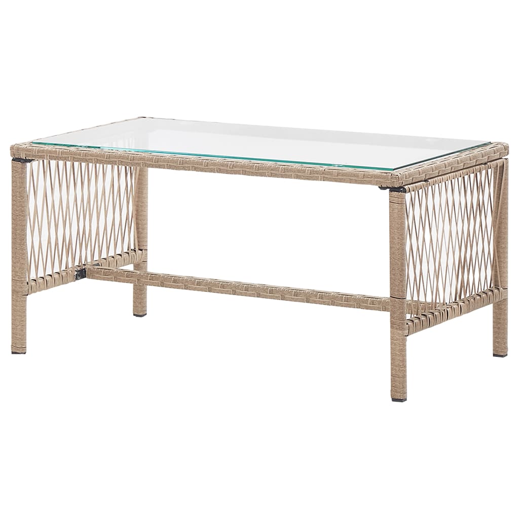 Salon de jardin 4 pcs avec coussins Résine tressée Beige - XIOS