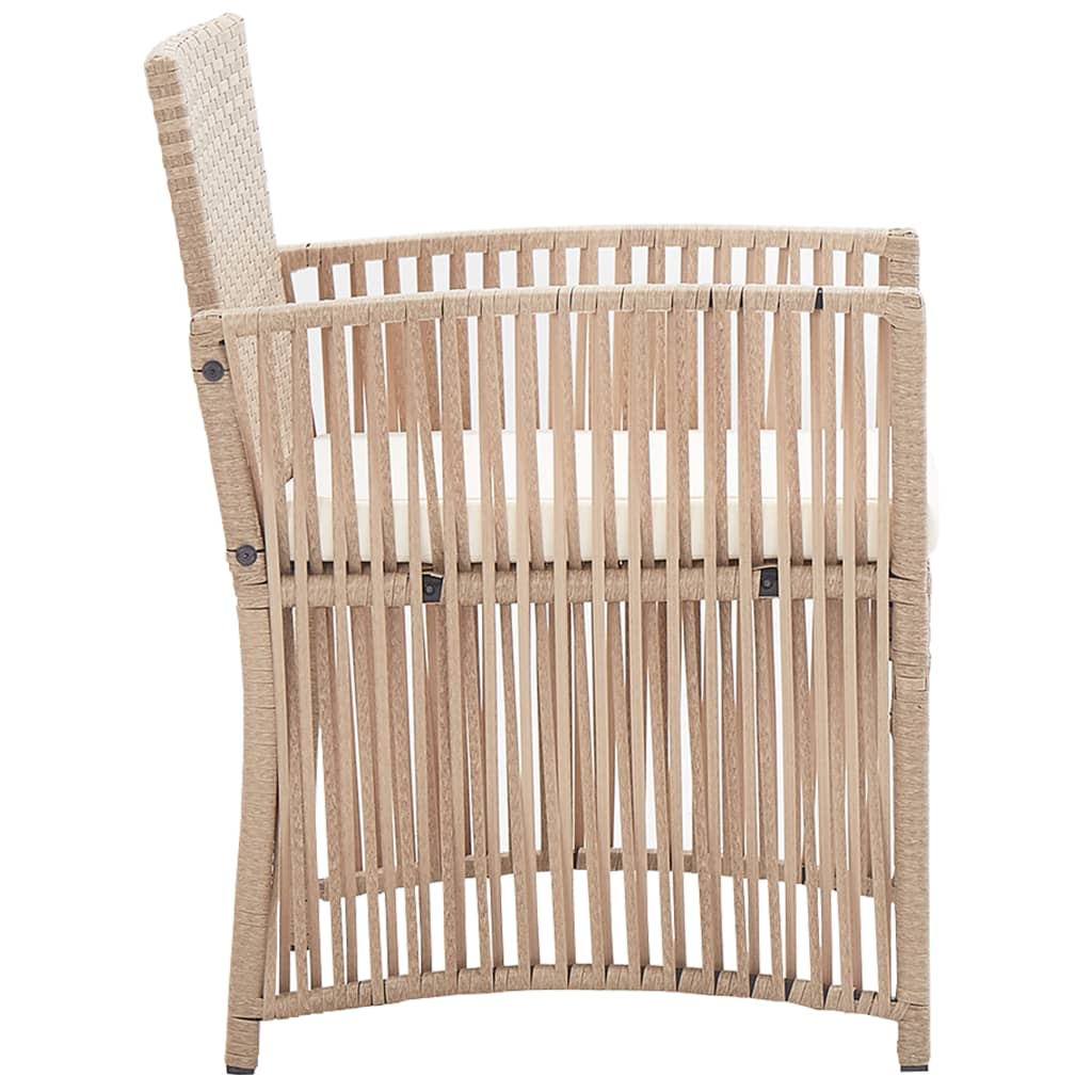 Salon de jardin 4 pcs avec coussins Résine tressée Beige - XIOS