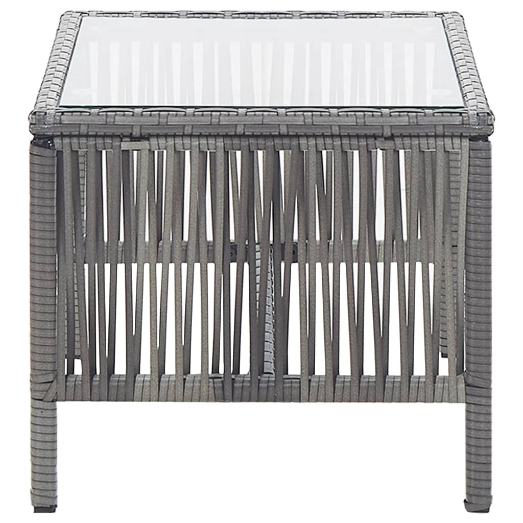 Salon de jardin 4 pcs avec coussin Résine tressée Anthracite - XIOS