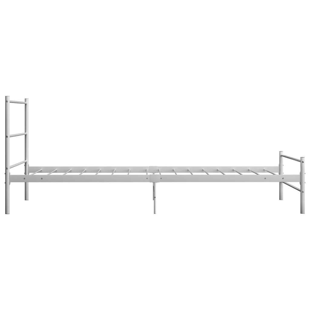 Cadre de lit sans matelas blanc métal 90x200 cm - XIOS