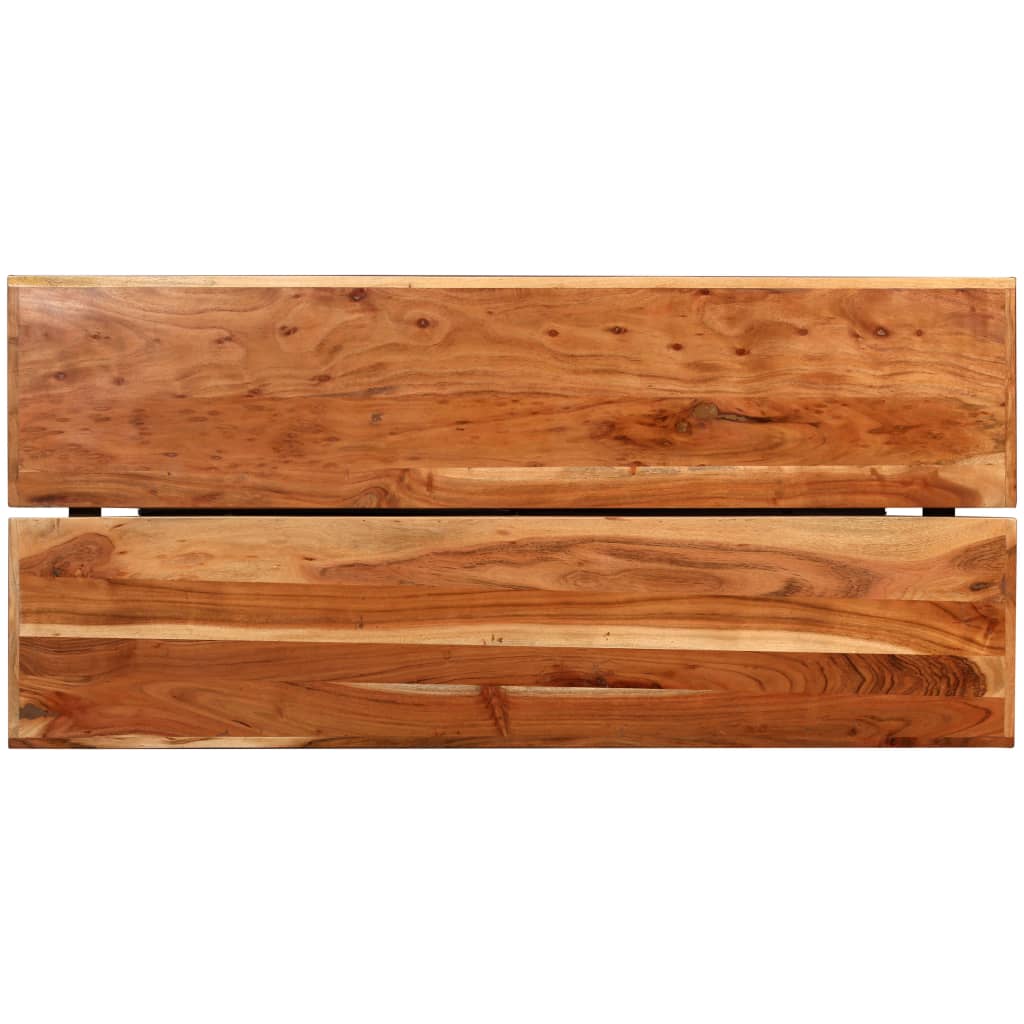 Ensemble de bar 7 pcs Bois solide et cuir véritable - XIOS