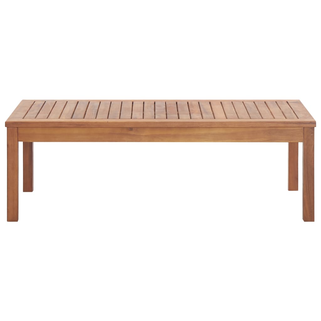 Salon de jardin 4 pcs avec coussins Bois d'acacia solide - XIOS