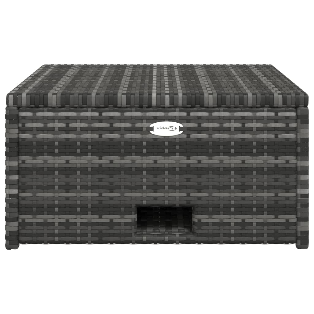 Salon de jardin 4 pcs avec coussins résine tressée gris Salons de jardin vidaXL