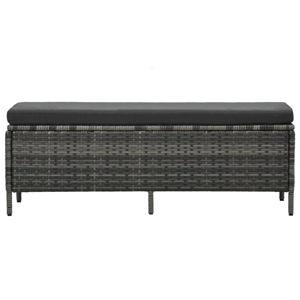 Salon de jardin 3 pcs avec coussins Résine tressée Gris - XIOS