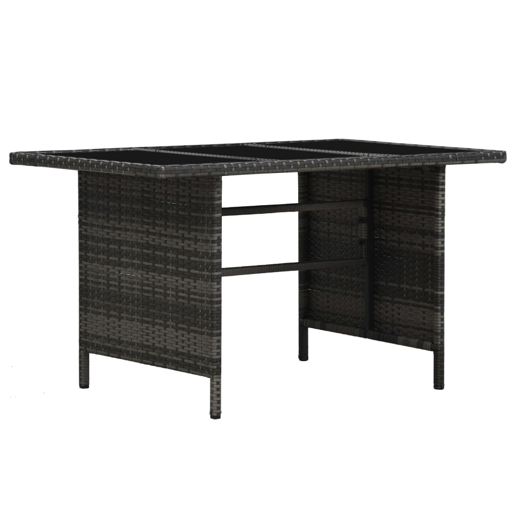 Salon de jardin 3 pcs avec coussins Résine tressée Gris - XIOS
