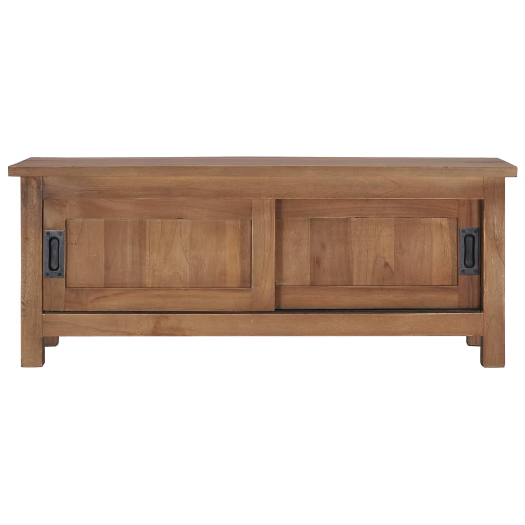 Meuble TV 90x30x35 cm Bois de teck massif - XIOS