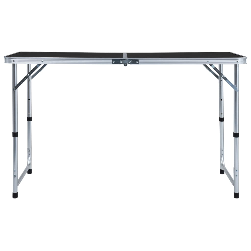 Table pliable de camping Gris Aluminium 120x60 cm Meubles de camping vidaXL