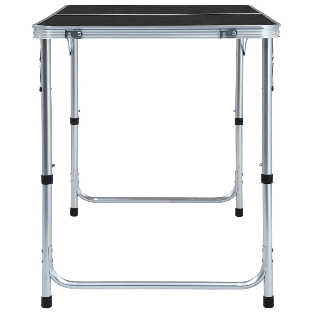 Table pliable de camping Gris Aluminium 120x60 cm Meubles de camping vidaXL