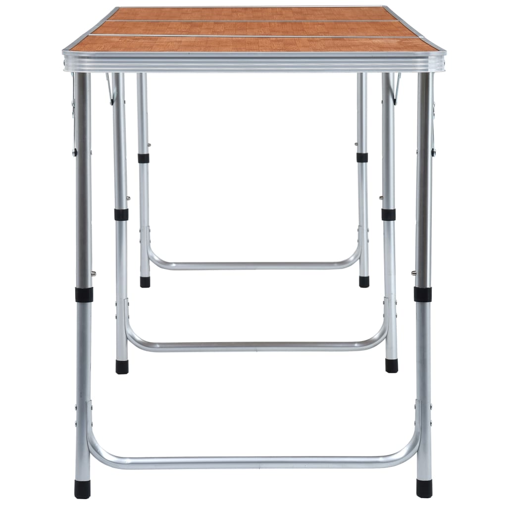 Table pliable de camping Aluminium 180x60 cm Meubles de camping vidaXL